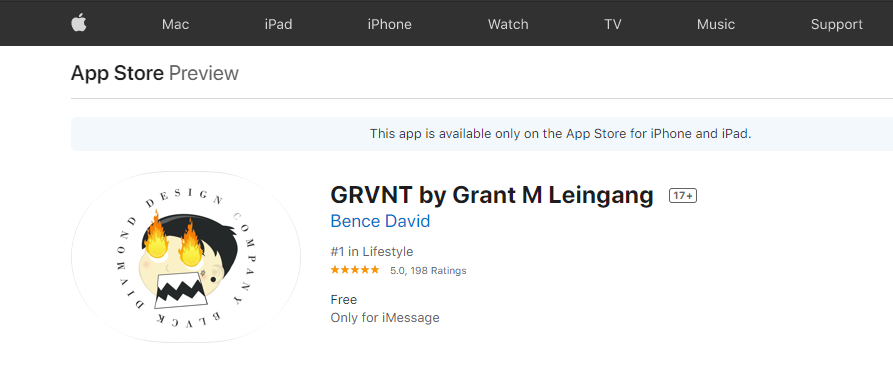 Grant Leingang Hits #1 LifeStyle iOS Apps